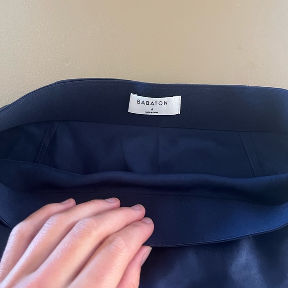 Aritzia | Babaton Mini Slip Skirt in Starboard Blue - Size 6 - Picture 3 of 5